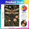 3-Pack Paint by Numbers Kits for Adults – Bee, Butterfly & Dragonfly Designs with Wooden Frame Easels – DIY Canvas Painting Set for Home Decor, Gifts, and Wall Art, 8x12 Inch